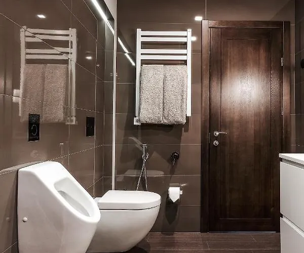 Sky Flat Jacuzzi Sauna 27 Floor Apartmán *